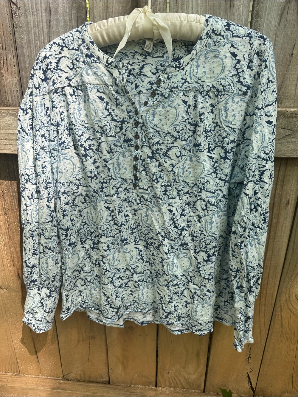 Lucky Brand blue long sleeve shirt